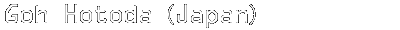 Goh Hotoda（Japan）